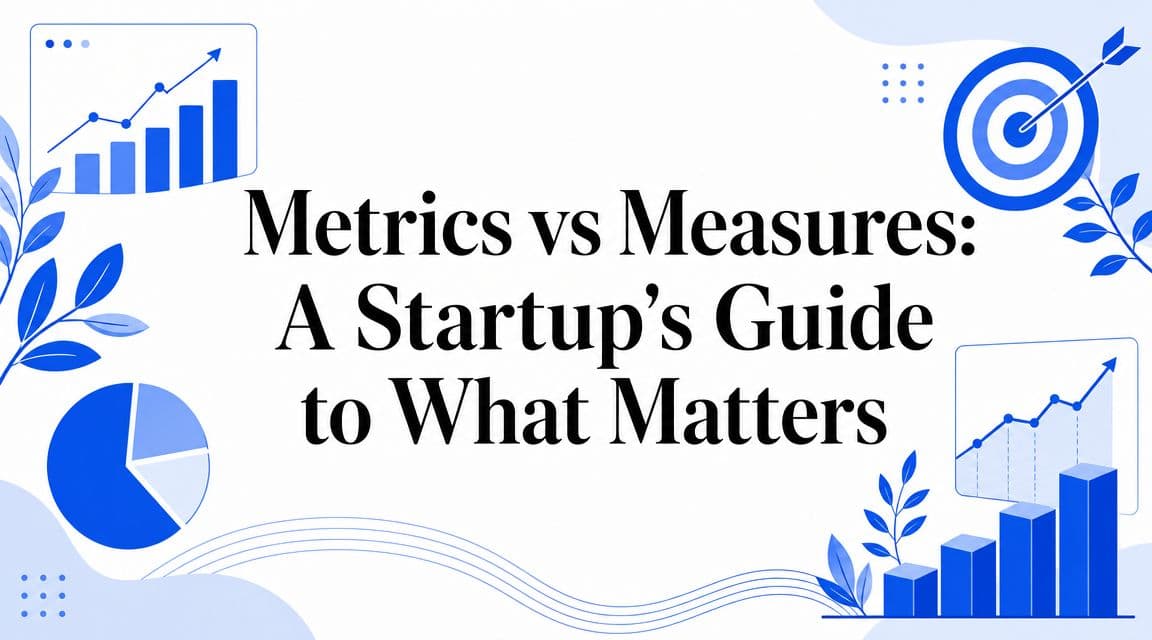 Metrics vs Measures: A Startup's Guide to What Matters