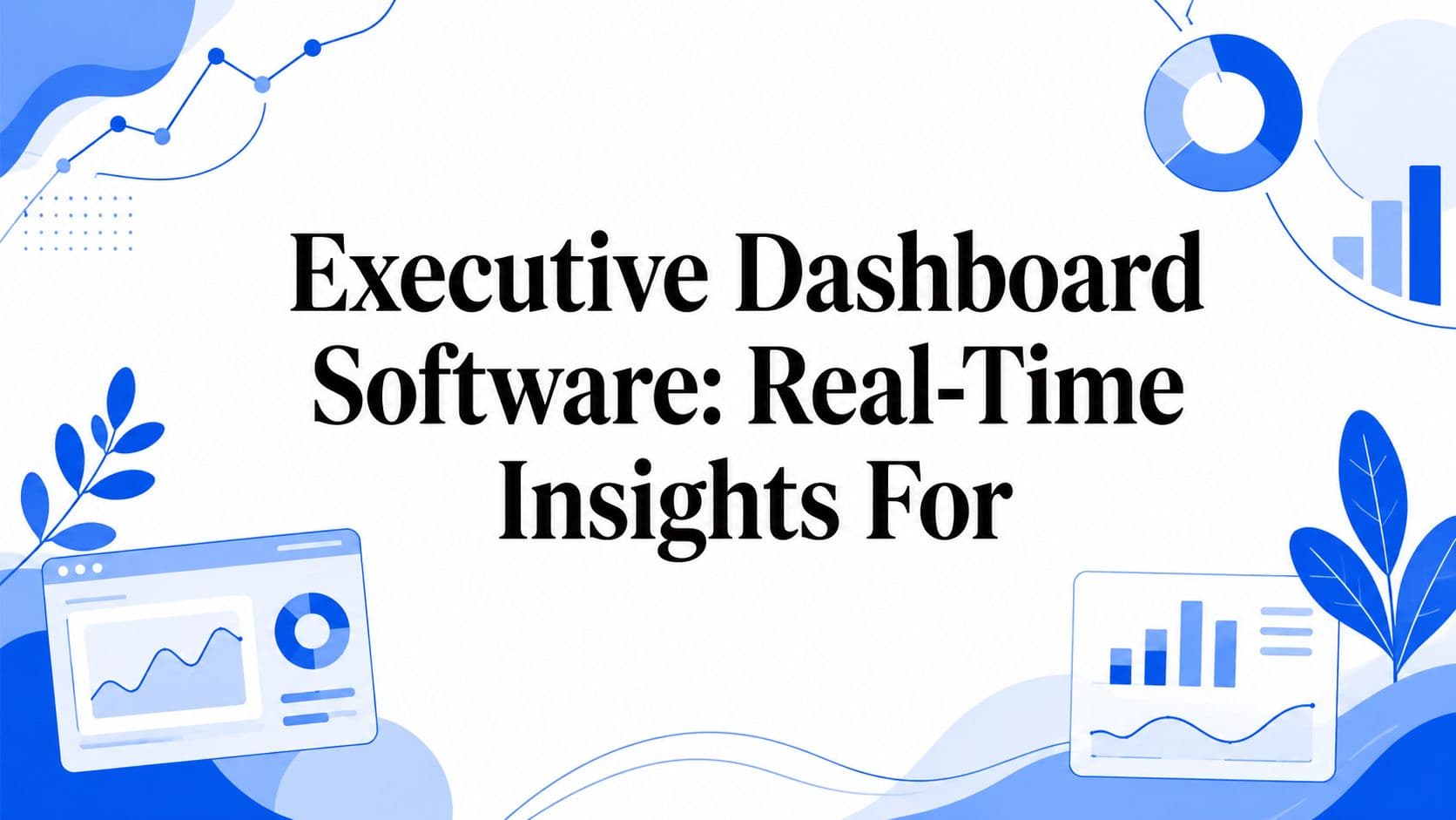 Executive Dashboard Software: Real-Time Insights For
