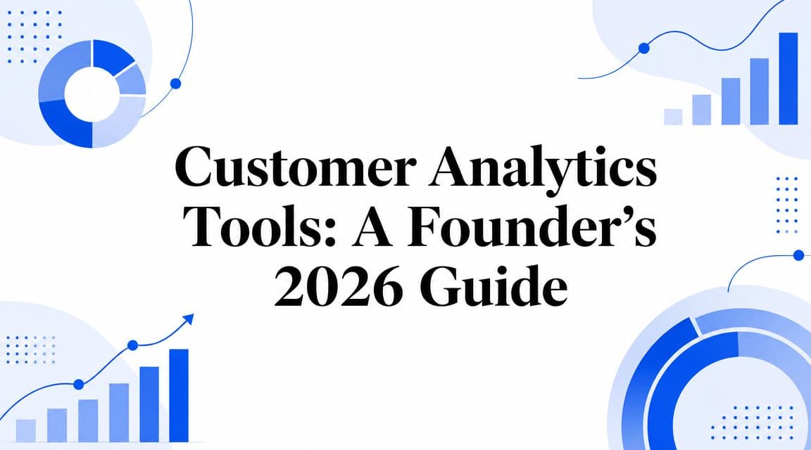 Customer Analytics Tools: A Founder's 2026 Guide